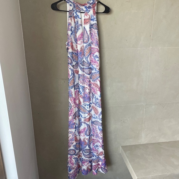 Gorgeous Milly Like New Halter Maxi Dress Size 6 Worn Once - Picture 2 of 7